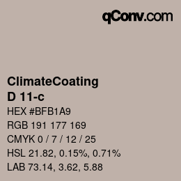 Color code: ClimateCoating - D 11-c | qconv.com