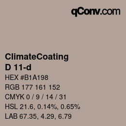 Farbcode: ClimateCoating - D 11-d | qconv.com