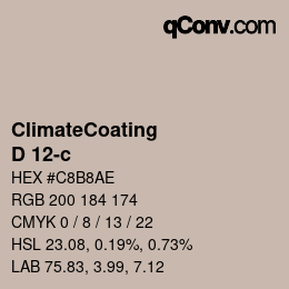 Color code: ClimateCoating - D 12-c | qconv.com