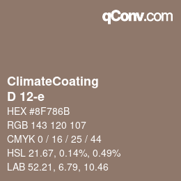 Color code: ClimateCoating - D 12-e | qconv.com