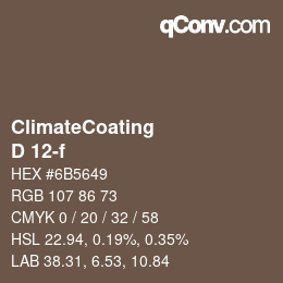Color code: ClimateCoating - D 12-f | qconv.com