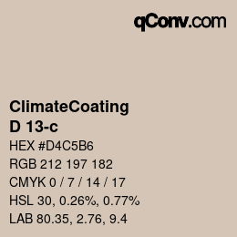 Color code: ClimateCoating - D 13-c | qconv.com