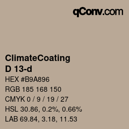 Color code: ClimateCoating - D 13-d | qconv.com