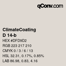 Color code: ClimateCoating - D 14-b | qconv.com