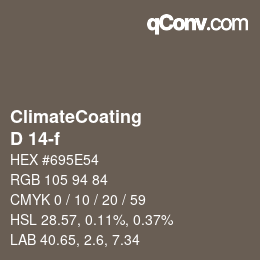 Color code: ClimateCoating - D 14-f | qconv.com