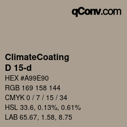 Color code: ClimateCoating - D 15-d | qconv.com