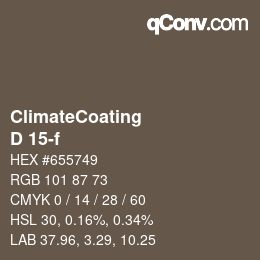 Farbcode: ClimateCoating - D 15-f | qconv.com