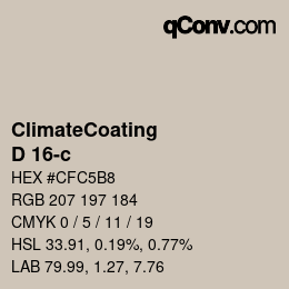 Color code: ClimateCoating - D 16-c | qconv.com