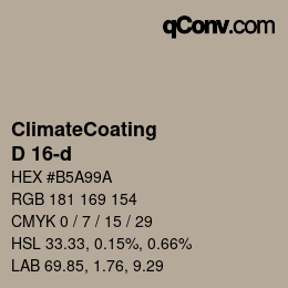 Farbcode: ClimateCoating - D 16-d | qconv.com