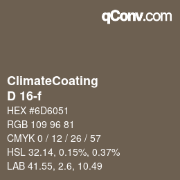 Color code: ClimateCoating - D 16-f | qconv.com