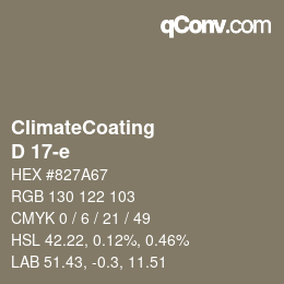 Color code: ClimateCoating - D 17-e | qconv.com