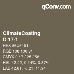 Farbcode: ClimateCoating - D 17-f | qconv.com