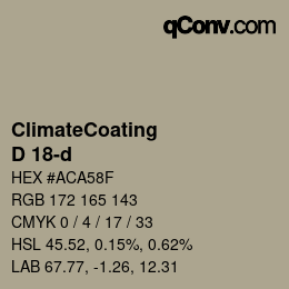 Farbcode: ClimateCoating - D 18-d | qconv.com