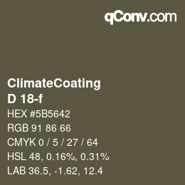 Color code: ClimateCoating - D 18-f | qconv.com