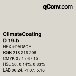 Farbcode: ClimateCoating - D 19-b | qconv.com