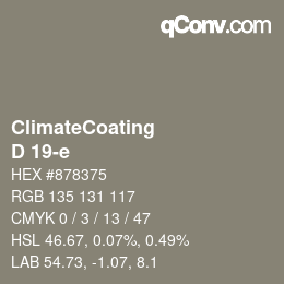 Color code: ClimateCoating - D 19-e | qconv.com