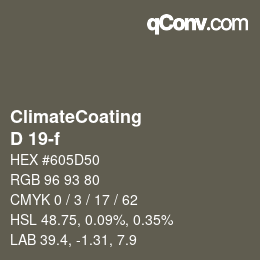 Farbcode: ClimateCoating - D 19-f | qconv.com