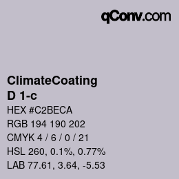 Color code: ClimateCoating - D 1-c | qconv.com