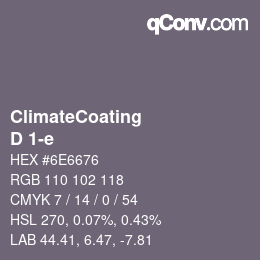 Farbcode: ClimateCoating - D 1-e | qconv.com