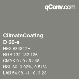 Color code: ClimateCoating - D 20-e | qconv.com