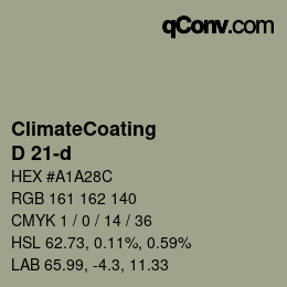 Farbcode: ClimateCoating - D 21-d | qconv.com