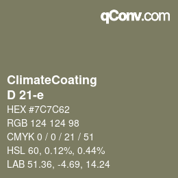 Color code: ClimateCoating - D 21-e | qconv.com