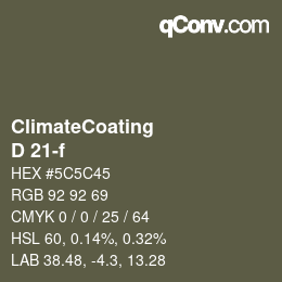 Farbcode: ClimateCoating - D 21-f | qconv.com