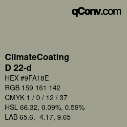 Código de color: ClimateCoating - D 22-d | qconv.com