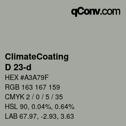 Color code: ClimateCoating - D 23-d | qconv.com
