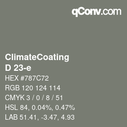 カラーコード: ClimateCoating - D 23-e | qconv.com