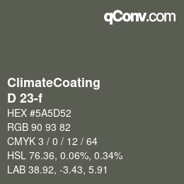 Farbcode: ClimateCoating - D 23-f | qconv.com