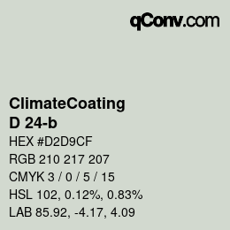Código de color: ClimateCoating - D 24-b | qconv.com
