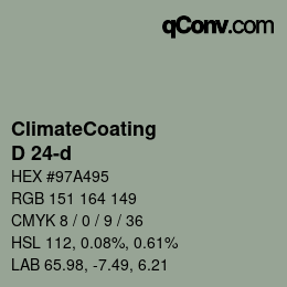 Color code: ClimateCoating - D 24-d | qconv.com