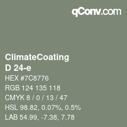 Farbcode: ClimateCoating - D 24-e | qconv.com