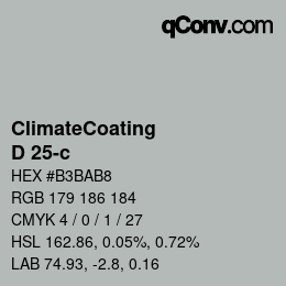 Color code: ClimateCoating - D 25-c | qconv.com
