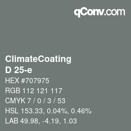 Farbcode: ClimateCoating - D 25-e | qconv.com