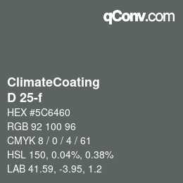 Farbcode: ClimateCoating - D 25-f | qconv.com