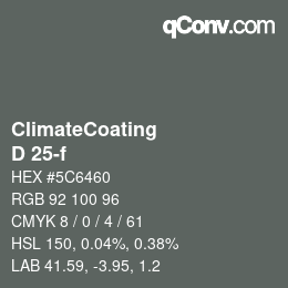 Color code: ClimateCoating - D 25-f | qconv.com