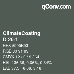 Farbcode: ClimateCoating - D 26-f | qconv.com