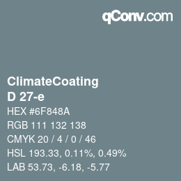 Color code: ClimateCoating - D 27-e | qconv.com