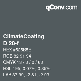 Code couleur: ClimateCoating - D 28-f | qconv.com