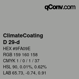 Color code: ClimateCoating - D 29-d | qconv.com