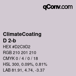 Color code: ClimateCoating - D 2-b | qconv.com