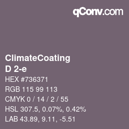 Farbcode: ClimateCoating - D 2-e | qconv.com