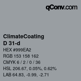 Color code: ClimateCoating - D 31-d | qconv.com