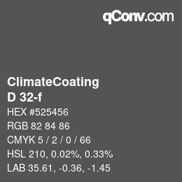 Farbcode: ClimateCoating - D 32-f | qconv.com