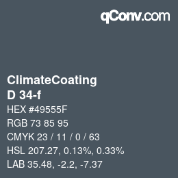 Color code: ClimateCoating - D 34-f | qconv.com