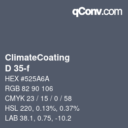 Color code: ClimateCoating - D 35-f | qconv.com