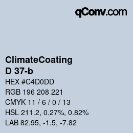 Color code: ClimateCoating - D 37-b | qconv.com