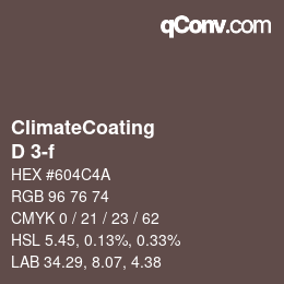 Farbcode: ClimateCoating - D 3-f | qconv.com